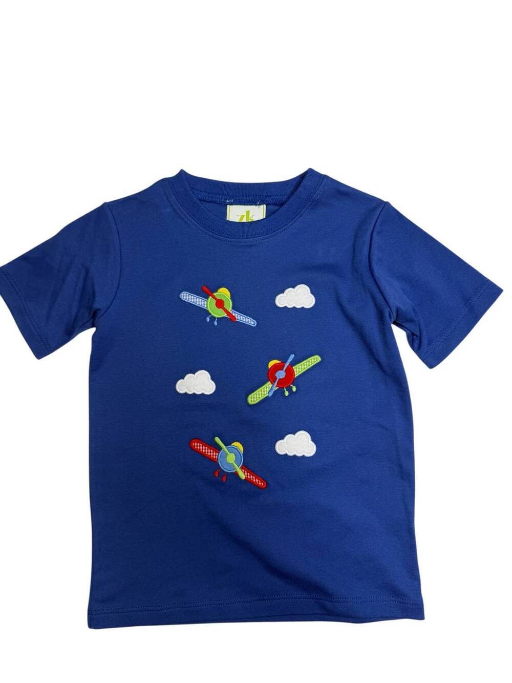 NEW ZUCCINI KIDS boy's airplane harry tee in blue